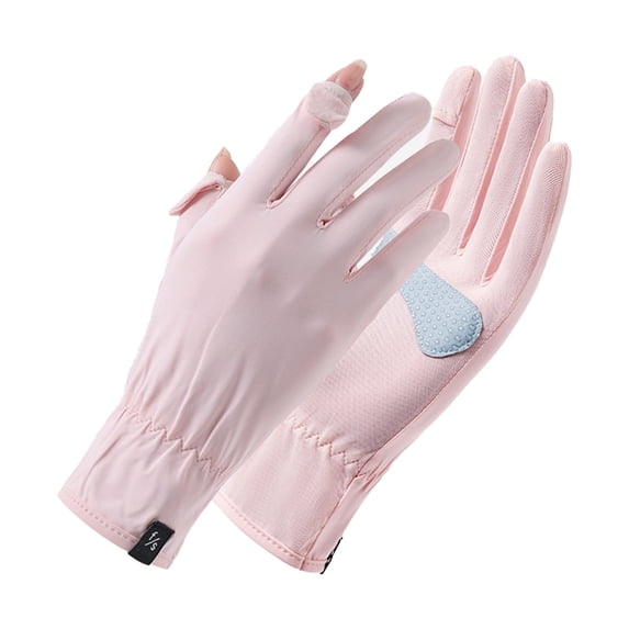 UV Sun Protection Gloves for Women Summer Quick Dry Touchscreen Gloves with Cooling Fabric Non Slip Gloves Driving Ridding Free Size