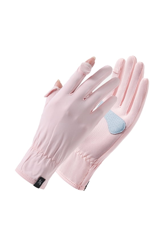 UV Sun Protection Gloves for Women Summer Quick Dry Touchscreen Gloves with Cooling Fabric Non Slip Gloves Driving Ridding Free Size