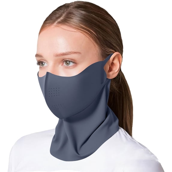 UV Sun Protection Half Face Mask,Face Covers Sun Protection Mask Sun Mask Breathable Mask Uv Face Shield Sunscreen Mask Uv Masks For WomenFor Golf Hiking Running Cycling,Gray
