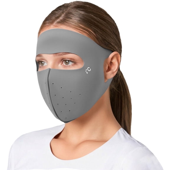 UV Sun Protection Half Face Mask,Sun Mask Sun Protection Mask Face Covers Breathable Mask Sunscreen Mask Uv Masks For Women Uv Face ShieldFor Golf Hiking Running Cycling,Gray