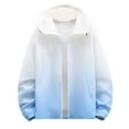 thumbnail image 1 of UV Sun Protection Zipper Jacket Men Gradient Long Sleeve Big and Tall Hoodies with Pocket Summer Outdoor Hiking 3XL, 1 of 7