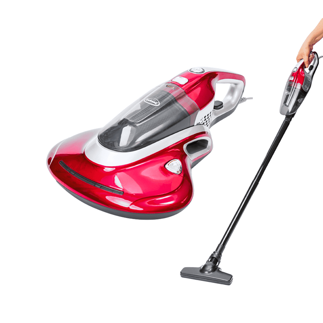 UV Vacuum Cleaner - Converts Handheld to Stick - Bed and Fabric Sanitizer with UV-C Light- Multiple Attachments - Clean Mattress + Pillows + Upholstery