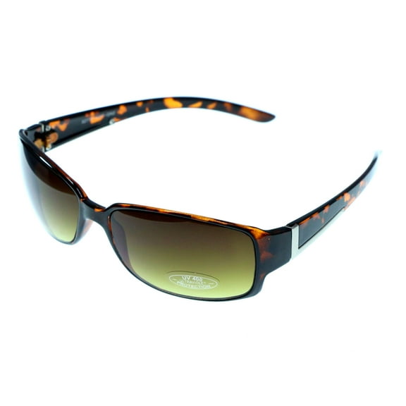 UV protection Rectangle-Sunglasses Tortoise-Shell & Yellow Colored #3948