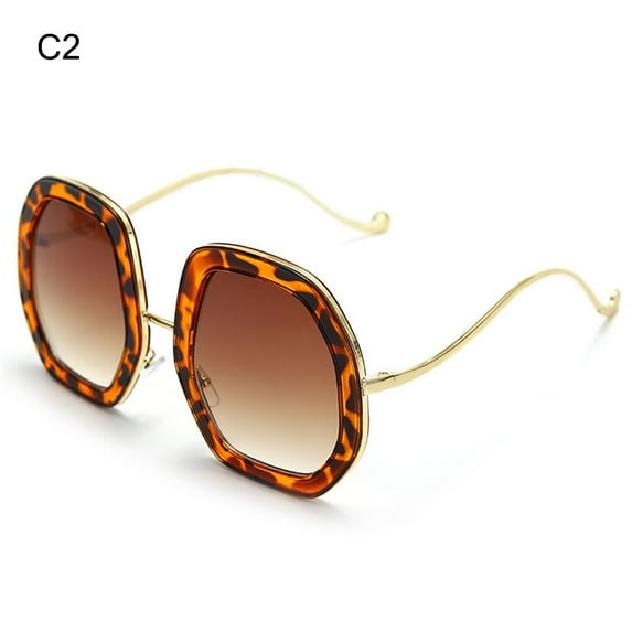 UV400 Eyewear Eyeglasses Polygon Frame Sunglasses for Women Diamond Sun Glasses Oversized Men's Shades C2