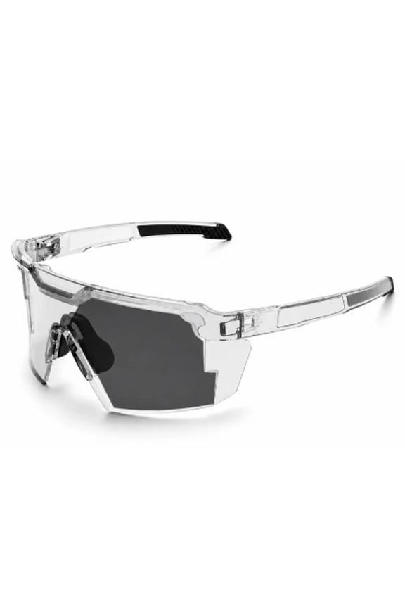 UV400 Photochromic Polarized Safety Glasses, Impact Resistant Transition Lens Protective Sunglasses with Anti-Glare Design for Cycling Driving Fishing and Outdoor Sports