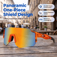 thumbnail image 1 of UV400 Photochromic Polarized Safety Glasses - Wraparound Oversize Sports Sunglasses for Men & Women, Lightweight Frame for Cycling, Driving, Fishing & Hiking, 1 of 9