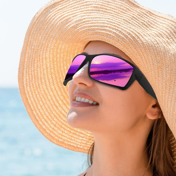 UV400 Polarized Sunglasses for Men Women Driving Sports Outdoor Activities Lightweight Flexible Frame Unbreakable Lenses Fashion Sun Glasses Accessories