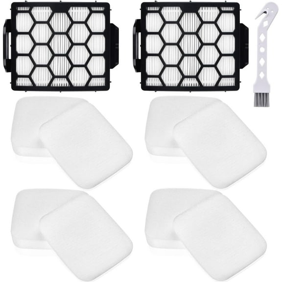 UV850 Filter Replacement for Shark Performance Lift Away UV850 UV900 DuoClean Upright Vacuum, 2 HEPA Filters and 4 Foam & Felt Filters, Compare to Part #XHF320 & XFFK602UKT