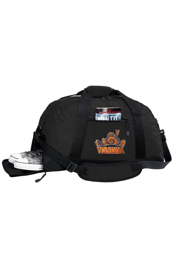 UVA Peace Frog Duffel Bag or UVA Gym Bag WITH SHOE POCKET