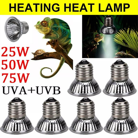 UVAUVB 25W75W Reptile Heat Basking Light Bulb Lamp For Tortoise Lizard UK NEW
