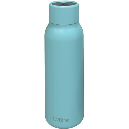 UVBrite - 19oz UV-C Sterilization Insulated Water Bottle - Cyan