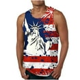 thumbnail image 1 of UVEASISHA 4th of July Tank Tops Mens,Men's American Flag Tank Tops 2025 Patriotic Distressed Sleeveless Muslce Shirt Independence Day USA Workout Tee for Gym Fitness Red, 1 of 7