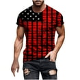 thumbnail image 1 of UVEASISHA 4th of July Tshirt Men,Mens Patriotic Tee Shirts Graphic July 4th T-Shirt Teens O-Neck Casual Short Sleeve America Flag Fourth of July Muscle Workout Tshirts 2025, 1 of 5