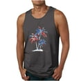 thumbnail image 1 of UVEASISHA American Flag Mens Tank Top,Mens USA Flag Stars and Stripes 4th of July Tank Tops Retro Muscle 1776 Sleeveless Shirt American Flag Tank Tops for Men 2025 Dark Gray, 1 of 3