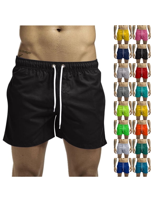 American Flag Shorts for Men Beach Shorts with Pockets Quick Dry Stretch Swim Trunks Board Shorts Blue XXXL