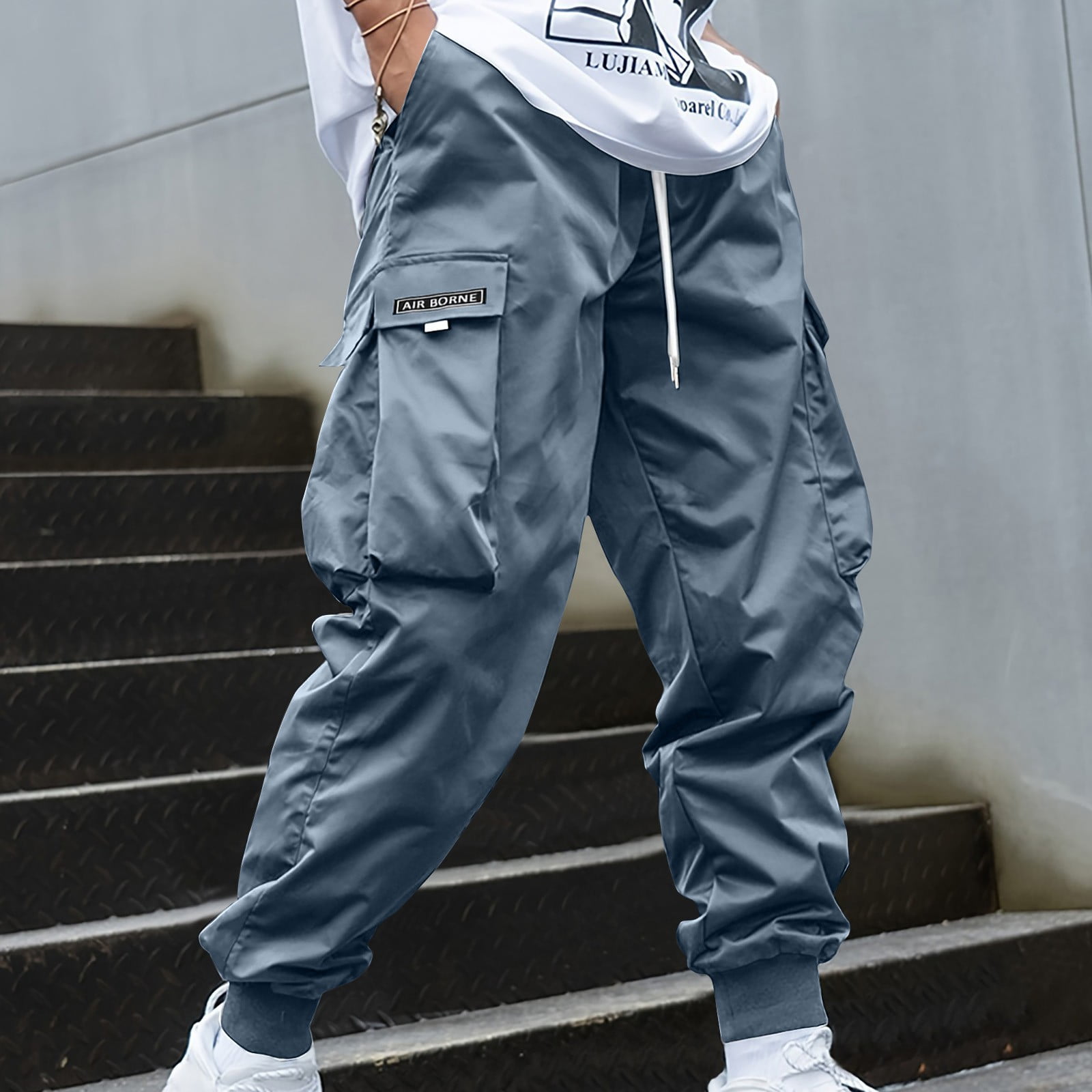 USS2 U-Cargo PNT [Loose-Fit] Sサイズ　24-25 UVEASISHA Baggy Cargo Pants for Men Casual Street Pants Hipster