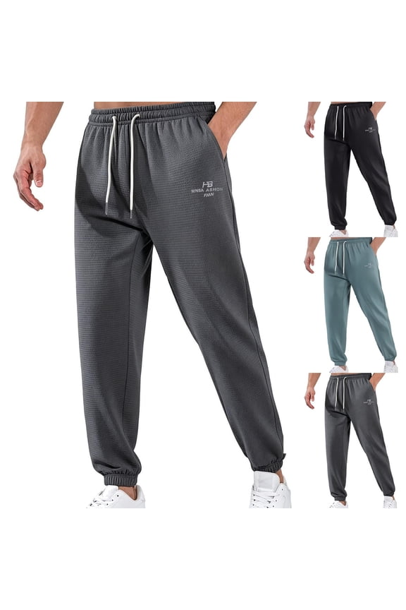 Big and Tall Joggers for Men Breathable Casual Elastic Bottom Sweatpants Drawstring Stretch Waist Workout Pants Lightweight Quick Dry Running Trousers with Pockets Dark Gray 6XL