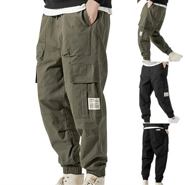 UVEASISHA Big and Tall Men's Hiking Pants,Camo Pants for Men Heavy Weight Cotton Ripstop Tactical Pants Multi Pockets Military Combat Pants On Sale Today,Army Green,3XL