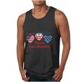 thumbnail image 1 of UVEASISHA Big and Tall Patriotic Tank Tops for Men,Mens Stars and Stripes 4th of July Tank Tops Retro Muscle 1776 Sleeveless Shirt American Flag Tank Tops for Men 2024 Black, 1 of 3
