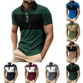 thumbnail image 1 of UVEASISHA Big and Tall Polos Shirts for Men Short Sleeve Quarter Zip Shirt Slim Fit Golf T-Shirt Stretch Quick Dry Athletic Poloss Green XL, 1 of 1