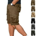 thumbnail image 1 of UVEASISHA Big and Tall Shorts with Pockets for Men Summer Drawstring Linen Shorts Loose Casual Beach Vacation Short Pants Khaki XL, 1 of 7