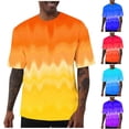 thumbnail image 1 of UVEASISHA Big and Tall Tie Dye T Shirts for Men 2026 Fashion Short Sleeve Graphic Tees Crew Neck Casual Gym Workout Shirt Comfy Regular Fit Tee Red S, 1 of 7