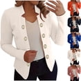 thumbnail image 1 of UVEASISHA Business Blazers for Women Long Sleeve Office Work Short Blazer Jackets Plus Size Open Front Cardigan Pink M, 1 of 6