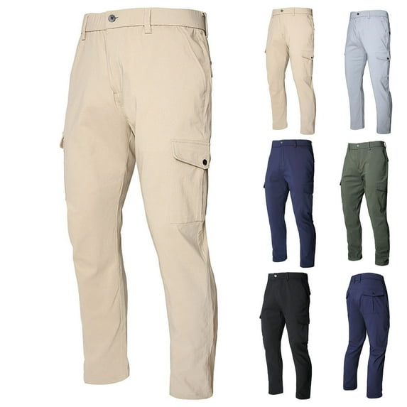 UVEASISHA Cargo Pants for Men Hiking Outdoor Quick Dry Stretch Cargo Pants Lightweight Casual Fishing Pants Straight-Fit Utility Work Pants Todays Sales Today