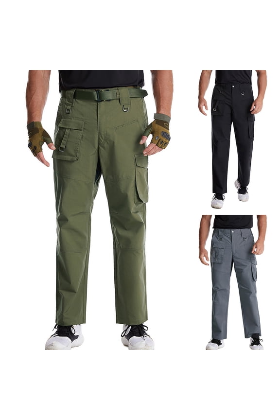 Cargo Pants for Men Military,Mens Lightweight Ripstop Tactical Pants Quick Dry Hiking Work Pants Travel Climbing Outdoor Stretch Pants with Multi Pockets Sales Today