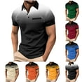 thumbnail image 1 of UVEASISHA Cotton Linen Polo Shirts for Men Short Sleeve Solid Collared T-Shirt Lightweight Comfy Business Work Polos Army Green M, 1 of 1