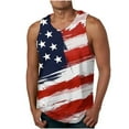 thumbnail image 1 of UVEASISHA Funny 4th of July Tank Tops for Men,Mens American Flag Tank Tops Patriotic Sleeveless Muslce Shirt Stars and Stripes Independence Day Workout Tee for Gym Fitness Red, 1 of 7