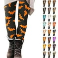 thumbnail image 1 of UVEASISHA Halloween Tights for Women Novelty Print High Waist Workout Leggings Slim Fit Stretch Gym Yoga Pants Milk Silk Soft Running Leggings Multicolor L, 1 of 5