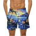 thumbnail image 1 of UVEASISHA Hawaiian Shorts for Men,Mens Shorts Swim Trunks Hawaiian Bathing Suit Trendy Printed Swimsuits Beach Shorts Big and Tall Pants with Pockets, 1 of 6