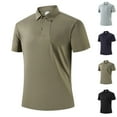 thumbnail image 1 of UVEASISHA Hi Vis Polo Shirts for Men Safety Reflective Shirts Short Sleeve Construction Work Collared T-Shirt Army Green XL, 1 of 1