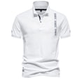 thumbnail image 1 of UVEASISHA Men Big and Tall Golf Shirts,Button up Polos Shirt for Men Basic Short Sleeve Golf Shirt Summer Casual Slim Fit Polos Tee Shirt 2025,White S, 1 of 8