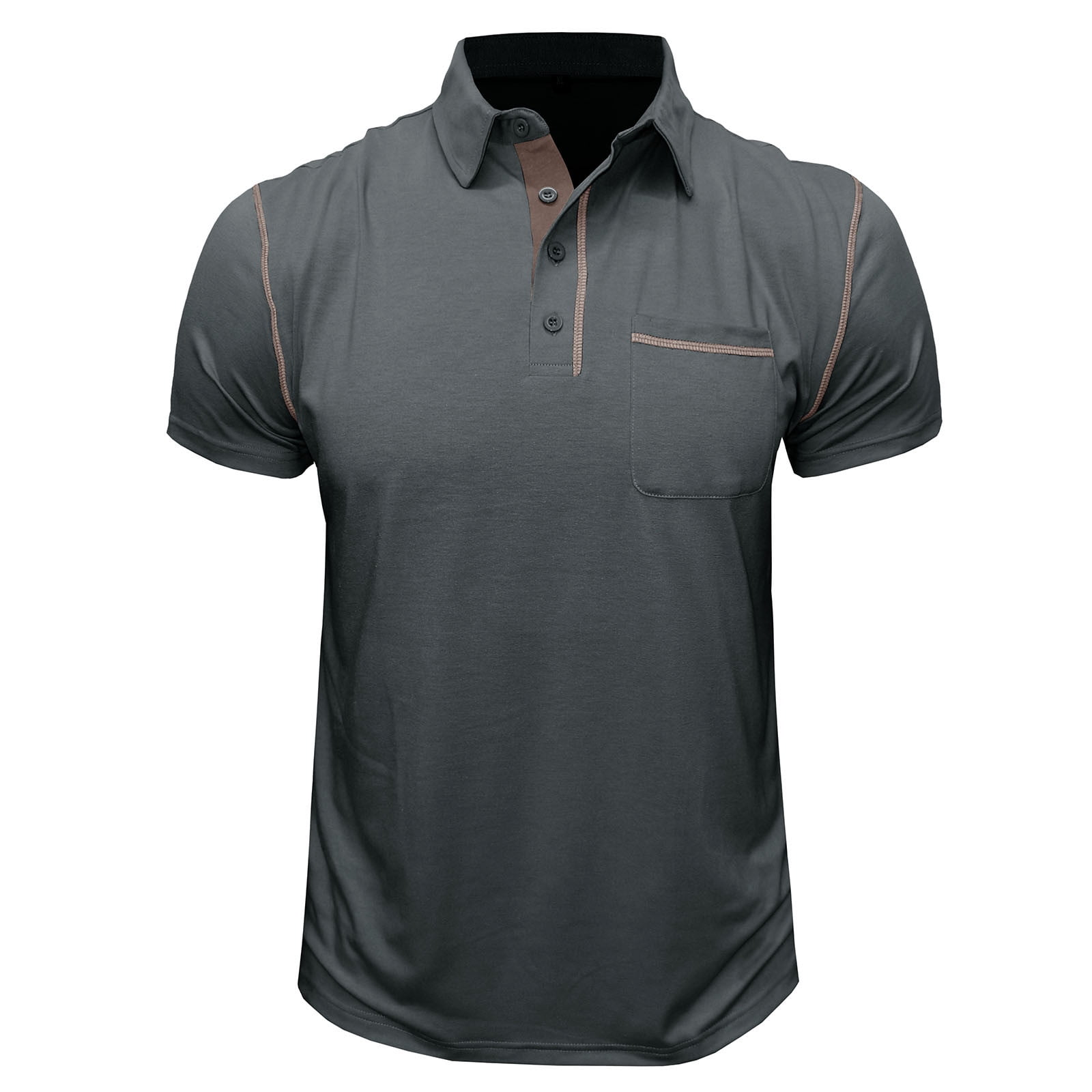 UVEASISHA Men's Big and Tall Golf Shirts with Pocket,Men Golf Polo ...