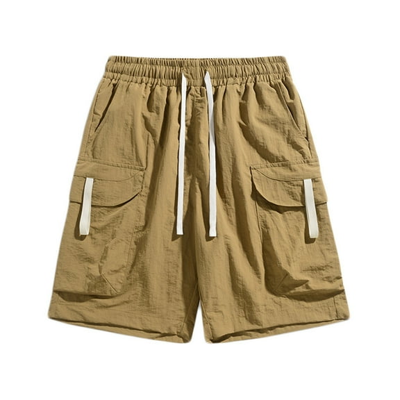 UVEASISHA Men's Cargo Shorts Clearance Mens Summer Shorts for Men Athletic Plus Size Hiking Shorts Multi-Pockets Relaxed Summer Work Shorts Khaki,L