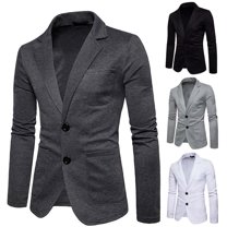 UVEASISHA Men's Casual Suit Jacket Fall Lightweigt Slim Fit Blazer Jackets Long Sleeve Collared 2 Buttons Stylish Business Suit Jacket Deal of The Day Clearance,Black,M