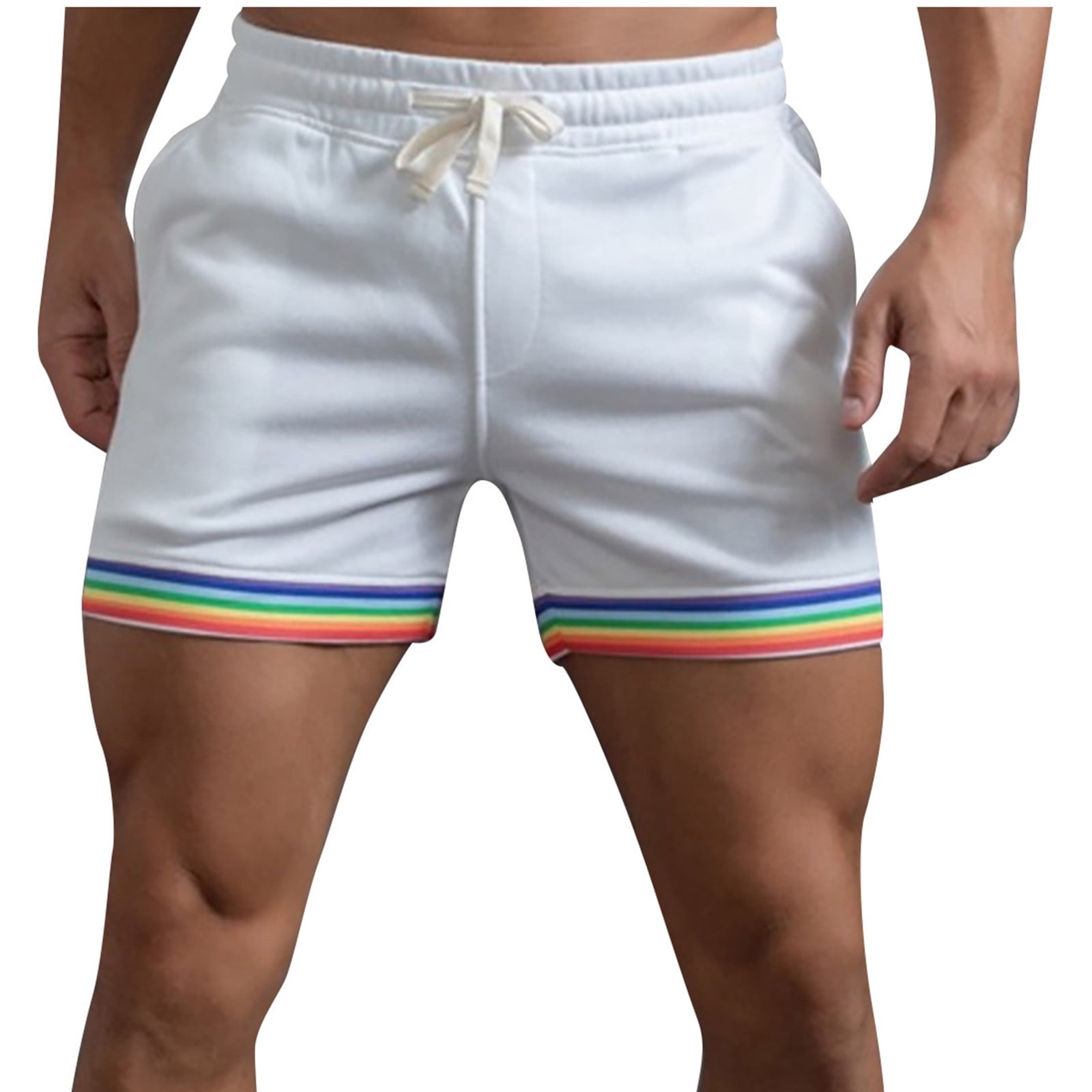 UVEASISHA Men's Fitted Shorts Bodybuilding Workout Gym Running Tight