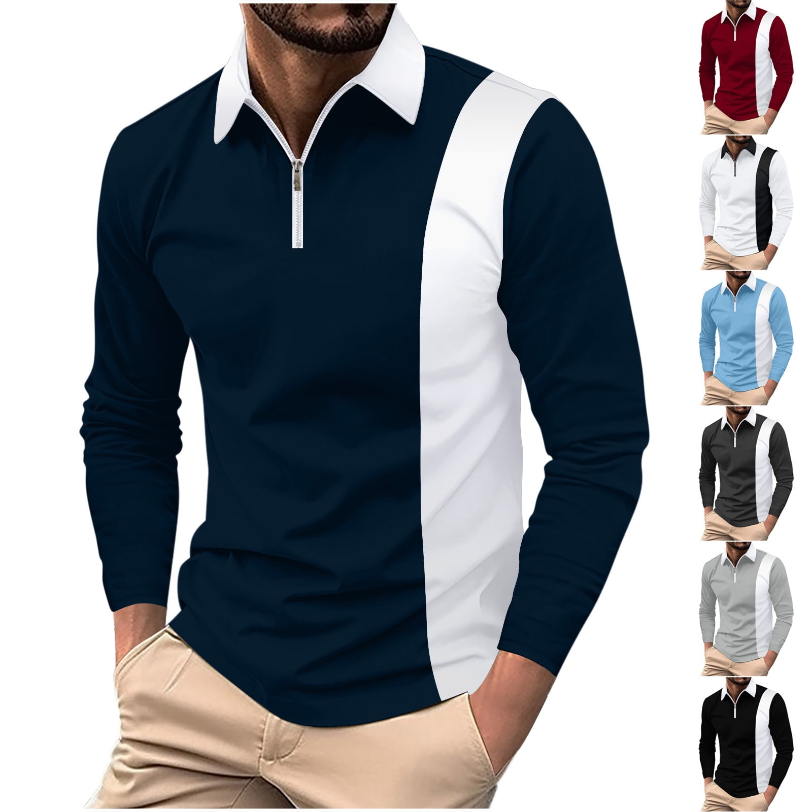 UVEASISHA-Men-s-Golf-Shirts-