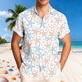 thumbnail image 1 of UVEASISHA Men's Short Sleeve Beach Shirts Summer Tropical Printed Button Down Shirt Big and Tall Casual Regular Fit Hawaiian Shirts 2026 Fashion Clothes White XXL, 1 of 6