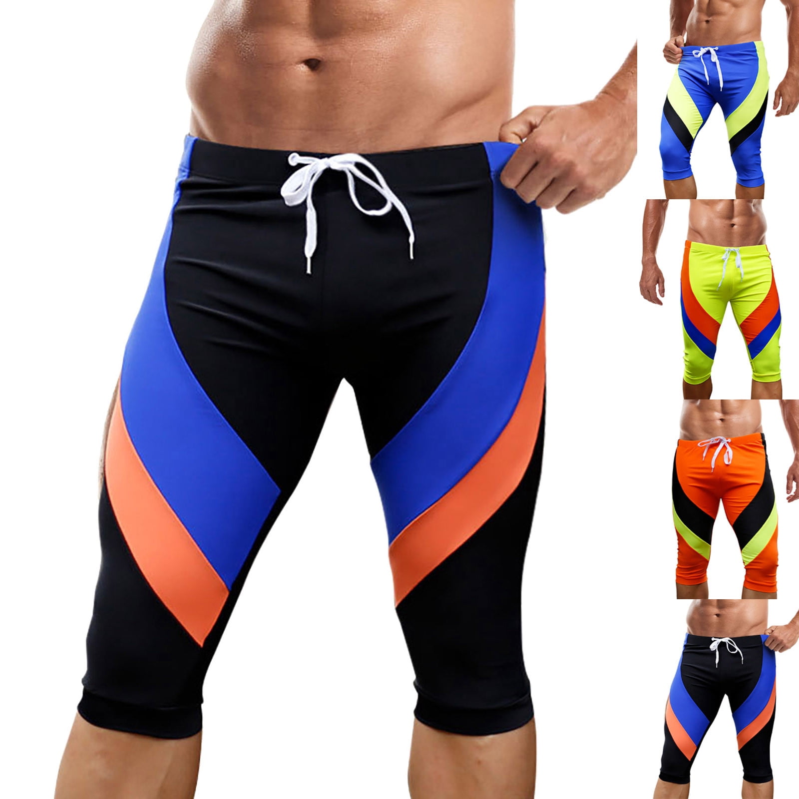 Skynpi Racing Trunks UVEASISHA Men's Swimsuit Swim Jammers Athletic Surf Swimwear Color ...