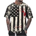 thumbnail image 1 of UVEASISHA Men's T-Shirts Graphic Patriotic,Big and Tall 4th of July T Shirts for Men Vintage American Flag Graphic Tees Summer Casual Short Sleeve Crewneck Tops Sales Today 2025, 1 of 5
