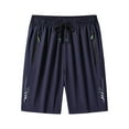thumbnail image 1 of UVEASISHA Men's Training Shorts,Gym Shorts Men Running Shorts with Zipper Pockets Quick Dry Gym Athletic Workout 5" Shorts for Men Lightweight Hiking Shorts Blue,XXXXL, 1 of 5