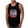 thumbnail image 1 of UVEASISHA Mens 4th of July Tank Top,Men's Patriotic Tank Tops American Flag Print Graphic Workout Tee Shirt Sleeveless Shirts for Bodybuilding Gym Fitness Training Muscle Black, 1 of 3