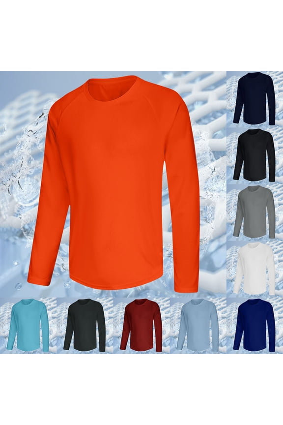 Mens Athletic Shirts Long Sleeve Lightweight Quick Dry Shirt Outdoor Moisture Wicking Fishing Shirts Solid Color Breathable Workout Tees Wine XL