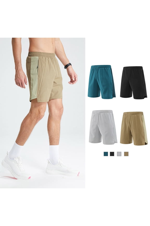 Mens Athletic Shorts Split Side Booty Shorts Running Gym Workout Bottoms Lightweight Comfy Beach Shorts Black M