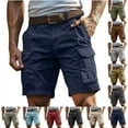 thumbnail image 1 of UVEASISHA Mens Big and Tall Cargo Shorts Lightweight Multi Pocket Hiking Shorts Knee Length Casual Straight Leg Short Pants Summer Fashion Tactical Shorts Gray 3XL, 1 of 7