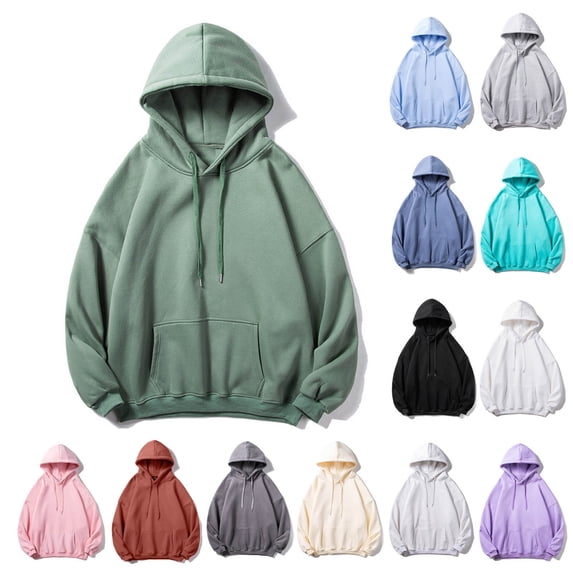 UVEASISHA Mens Big and Tall Pullover Hoodies Drawstring Long Sleeve Cotton Sweatshirts Drop Shoulder Casual Baggy Hooded Sweatshirt Silver XL