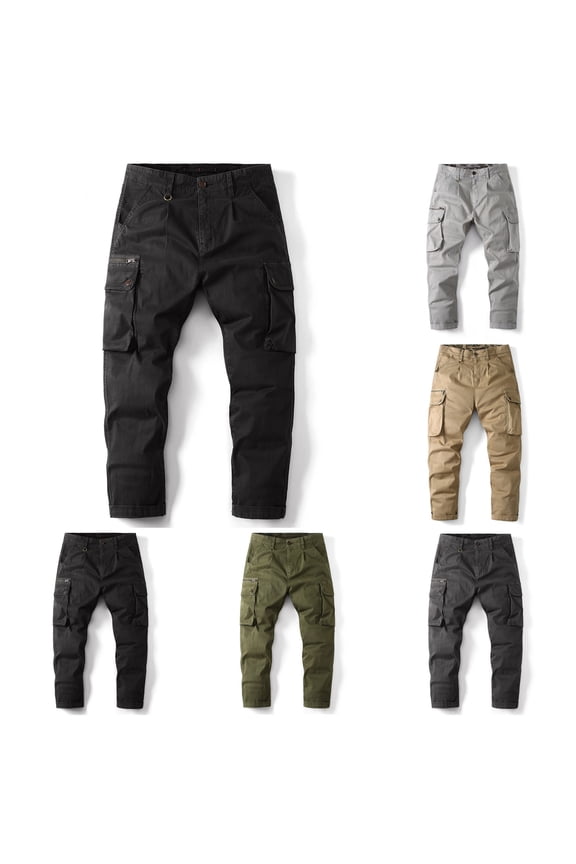 Mens Camping Pants Lightweight Cargo Pants for Men Outdoor Zip Off Hiking Pants Casual Military Tactical Pants Tapered Work Pants with Multiple Pockets Green S